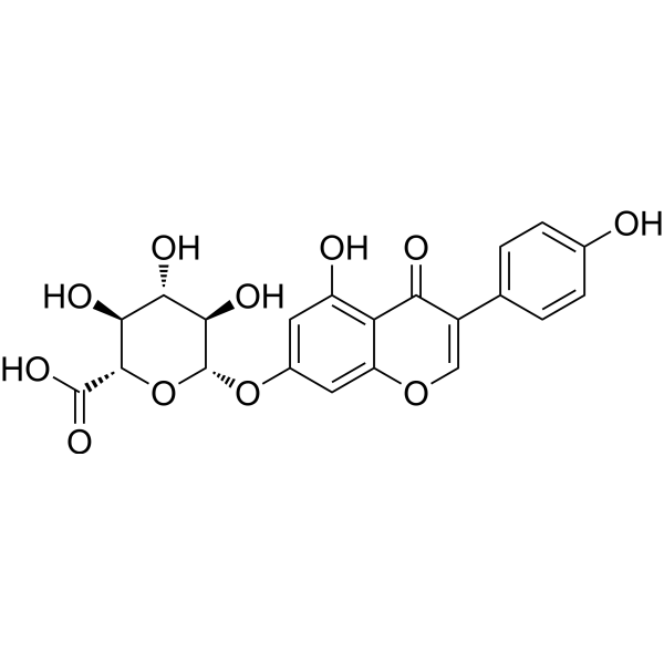 Genistein 7-β-D-Glucuronide التركيب الكيميائي