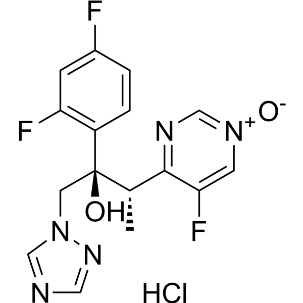 Voriconazole N-oxide hydrochloride Chemical Structure