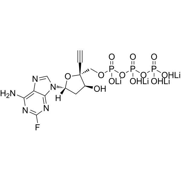 EFdA-TP tetralithium 化学構造