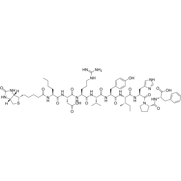 Biotin-Ahx-Angiotensin II human التركيب الكيميائي