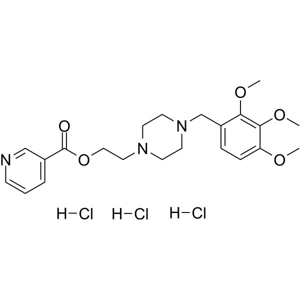 Ninerafaxstat trihydrochloride التركيب الكيميائي