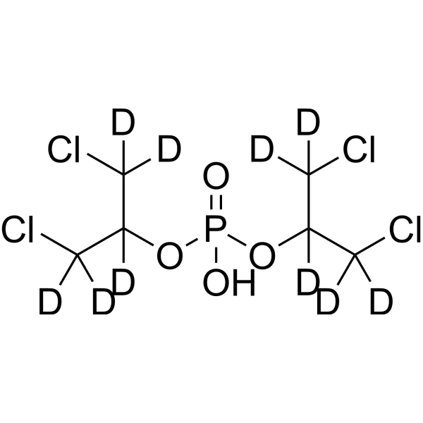 Bis(1,3-dichloro-2-propyl) phosphate-d10 Chemische Struktur