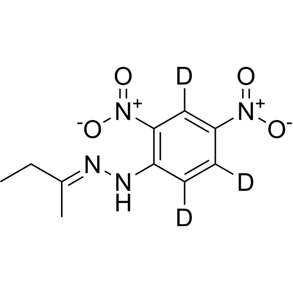 2-Butanone 2,4-dinitrophenylhydrazone-d3  Chemical Structure