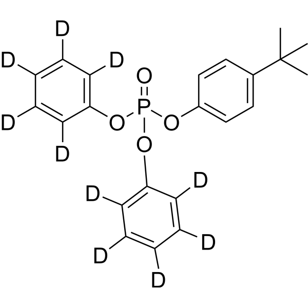 p-t-Butylphenyl diphenyl phosphate-d10 化学構造