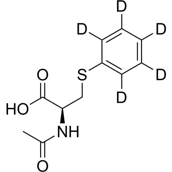 L-Phenylmercapturic acid-d5 Chemische Struktur