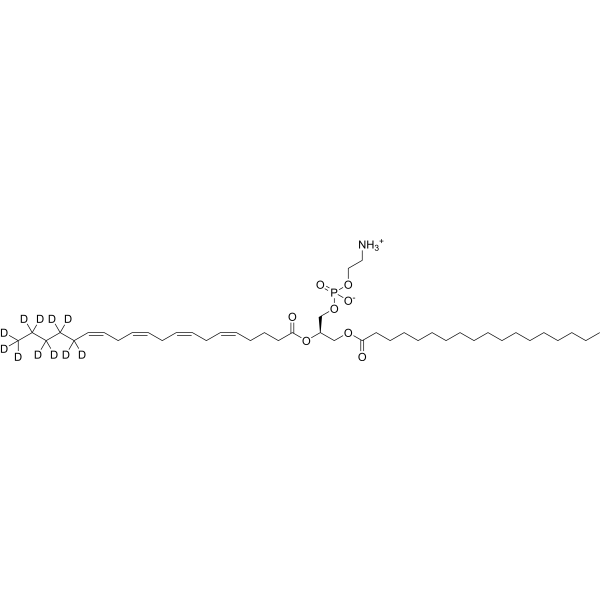 1-Stearoyl-2-arachidonoyl-sn-glycero-3-PE-d11  Chemical Structure