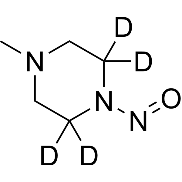 N-Methyl-N'-nitrosopiperazine-d4 Chemical Structure