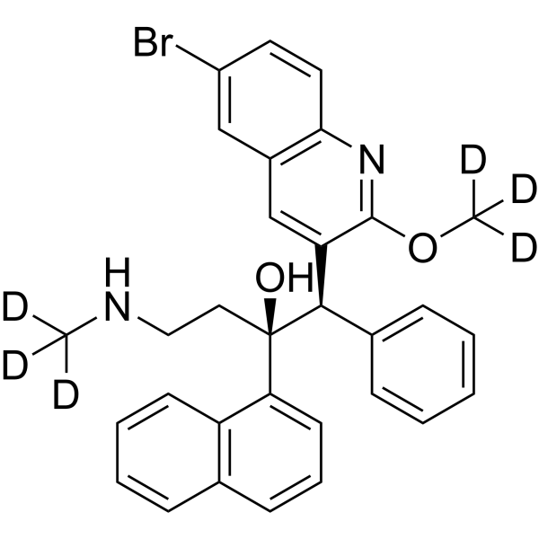 N-Desmethyl Bedaquiline-d6 التركيب الكيميائي