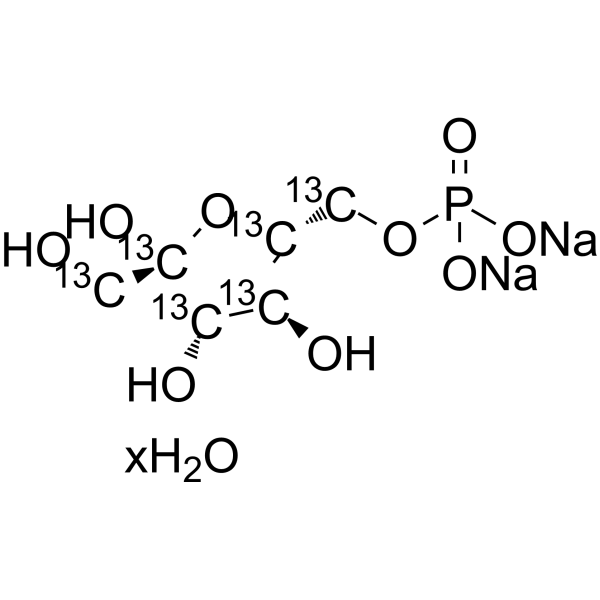 D-Fructose-6-phosphate-13C6 disodium x.hydrate Chemical Structure