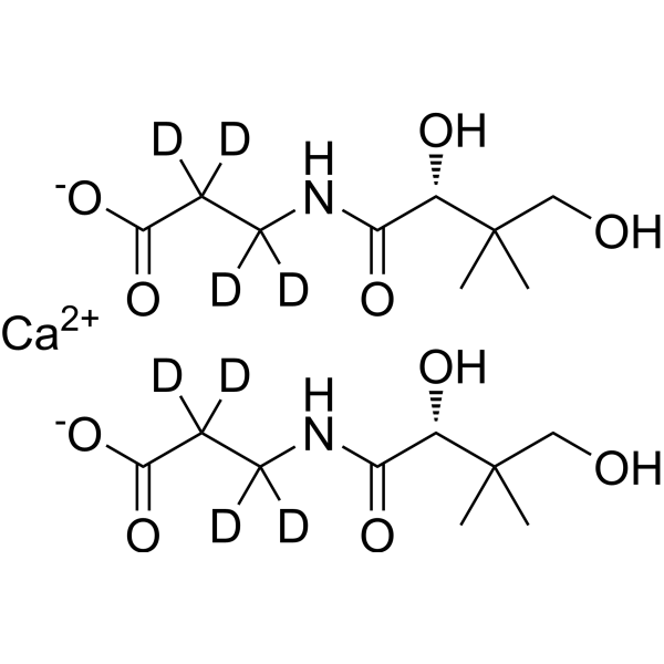 Vitamin B5-d4 calcium Chemical Structure