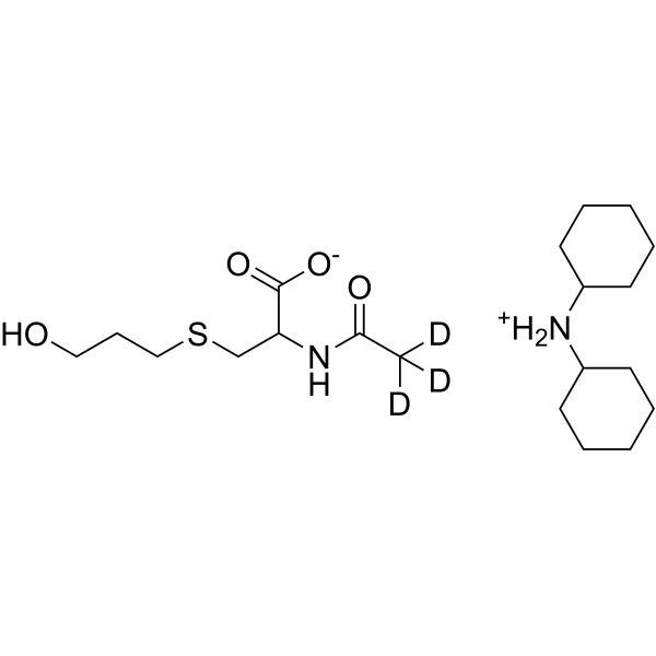 N-Acetyl-S-(3-hydroxypropyl)cysteine-d3 dicyclohexylammonium التركيب الكيميائي