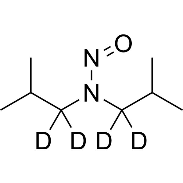 Nitroso diisobutylamine-d4 化学構造