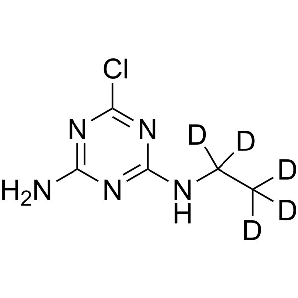 Desisopropylatrazine-d5 Chemische Struktur