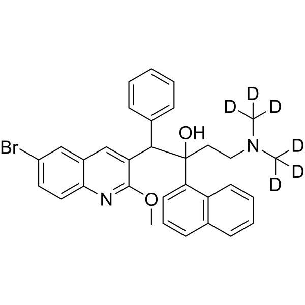 (Rac)-Bedaquiline-d6 Chemical Structure