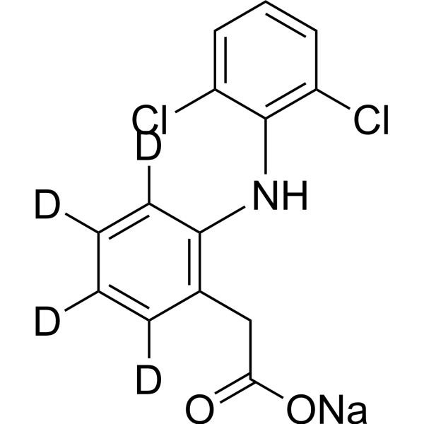 Diclofenac-d4 sodium Chemische Struktur