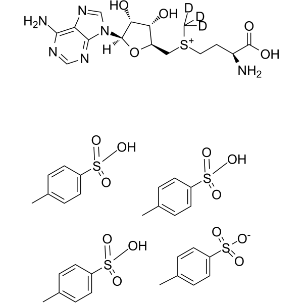 (RS)-S-Adenosyl-L-methionine-d3 (tetra-toluenesulfonate)  Chemical Structure