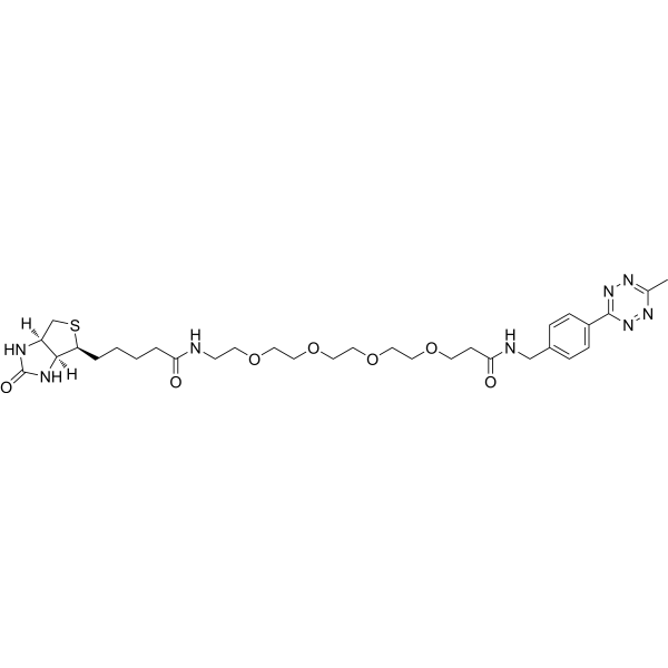 Biotin-PEG4-MeTz 化学構造