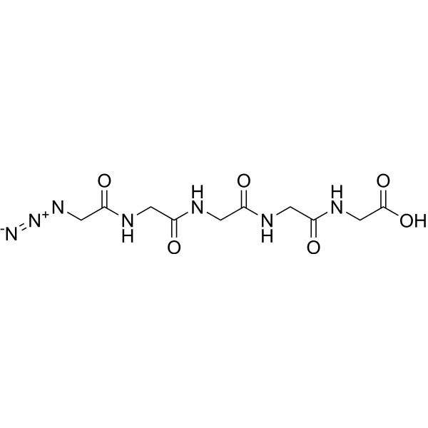 N3-Gly-Gly-Gly-Gly-Gly-OH Chemical Structure