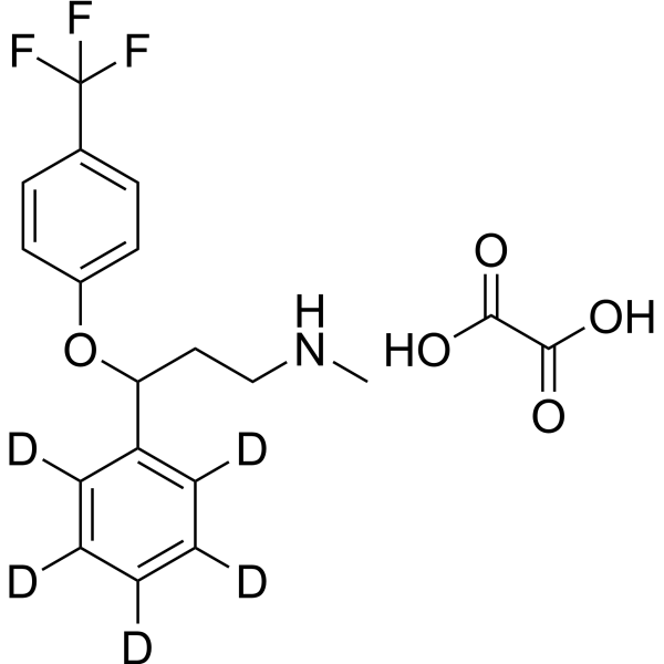 (±)-Fluoxetine-dd5 Oxalate (phenyl-dd5)  Chemical Structure