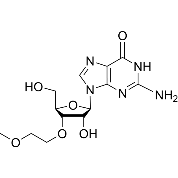 3'-O-(2-Methoxyethyl)guanosine  Chemical Structure