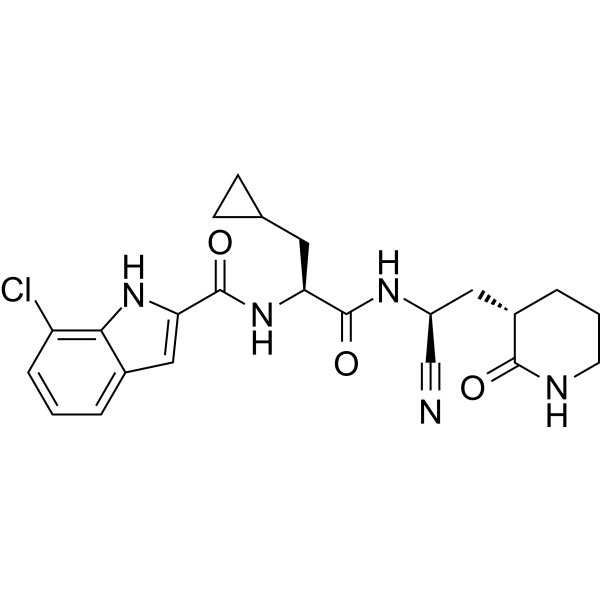 Pomotrelvir Chemische Struktur