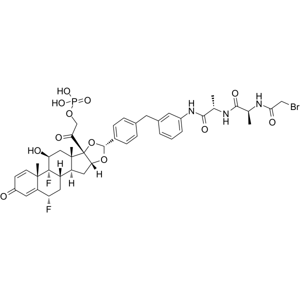 Glucocorticoid receptor agonist-1 phosphate Ala-Ala-Br التركيب الكيميائي