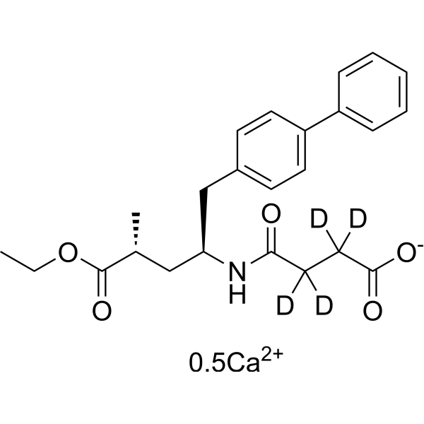 Sacubitril-d4 hemicalcium salt Chemical Structure