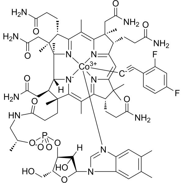 2,4-Difluorophenylethynylcobalamin  Chemical Structure