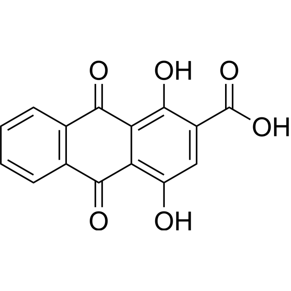 2-Quinizarincarboxylic acid  Chemical Structure