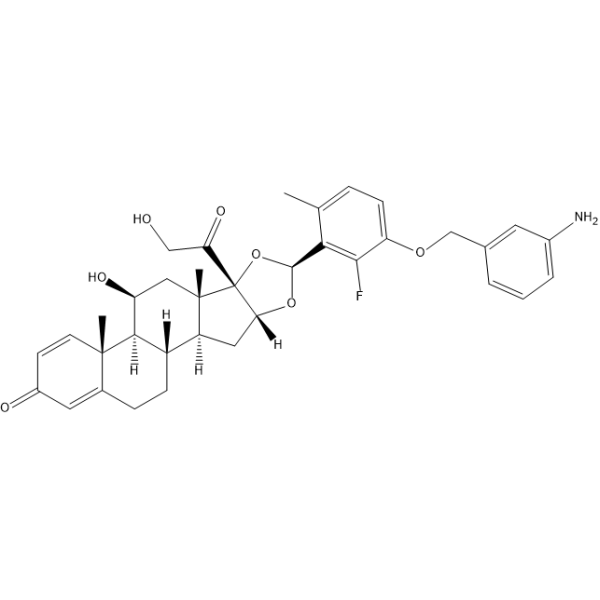 Glucocorticoid receptor agonist-3 化学構造