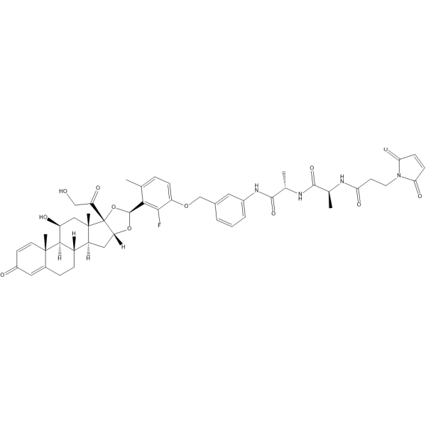 Glucocorticoid receptor agonist-3 Ala-Ala-Mal Chemical Structure