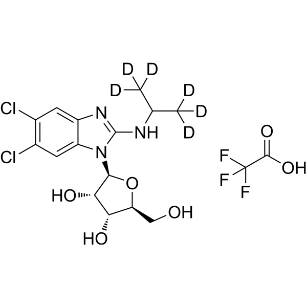 Maribavir-d6 TFA 化学構造