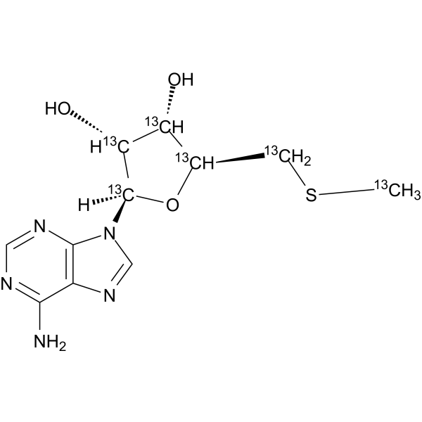 5'-Methylthioadenosine-13C6 Chemische Struktur