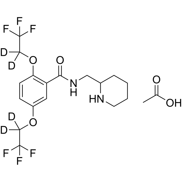 Flecainide-d4 acetate Chemische Struktur