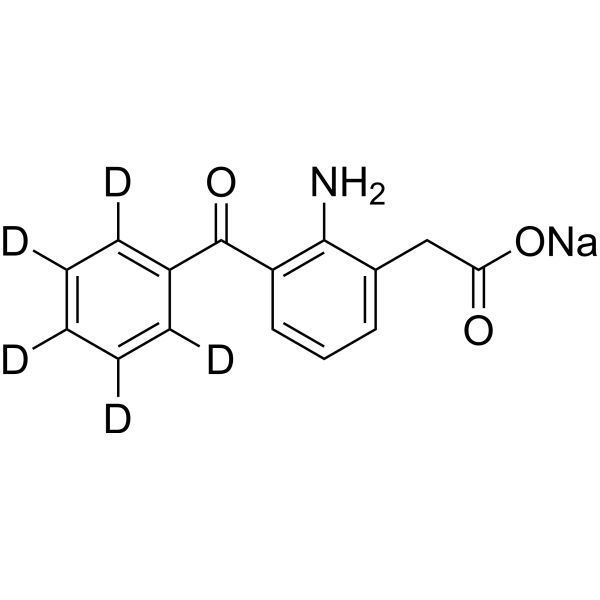 Amfenac-d5 sodium Chemische Struktur