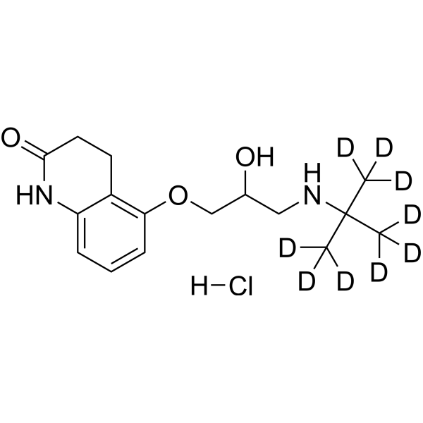 Carteolol-d9 hydrochloride 化学構造