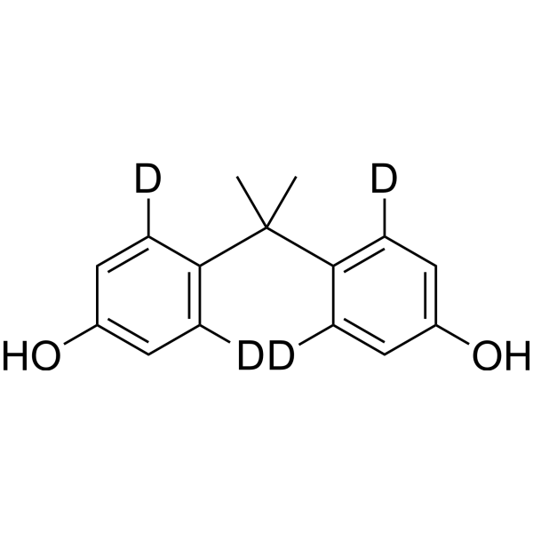 Bisphenol A-d4 Chemical Structure