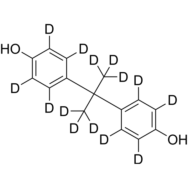 Bisphenol A-d14 Chemical Structure