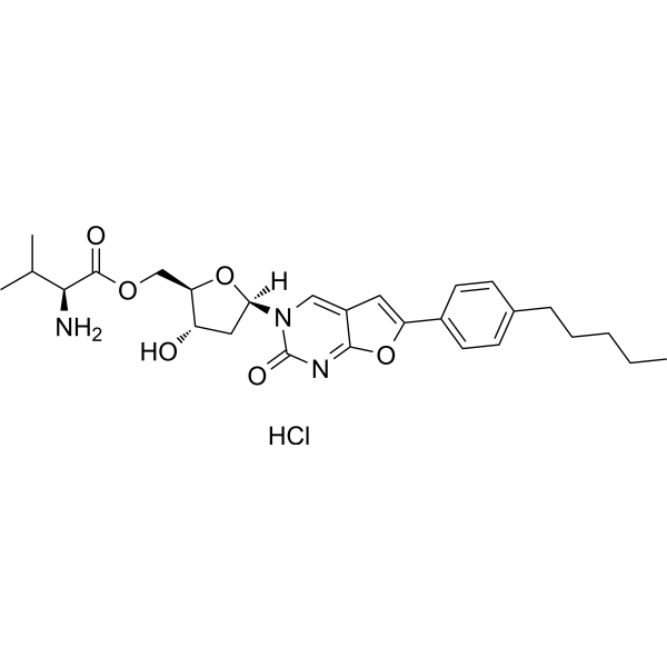 Valnivudine hydrochloride التركيب الكيميائي