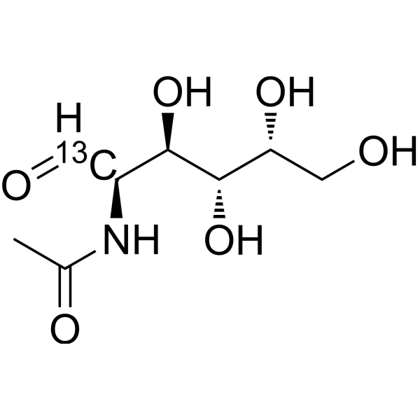 D-N-Acetylgalactosamine-13C Chemical Structure