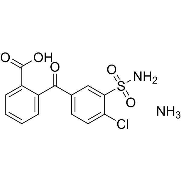 Chlorthalidone impurity ammonium 化学構造