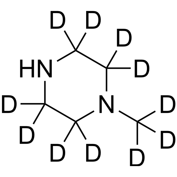 N-Methylpiperazine-d11 化学構造