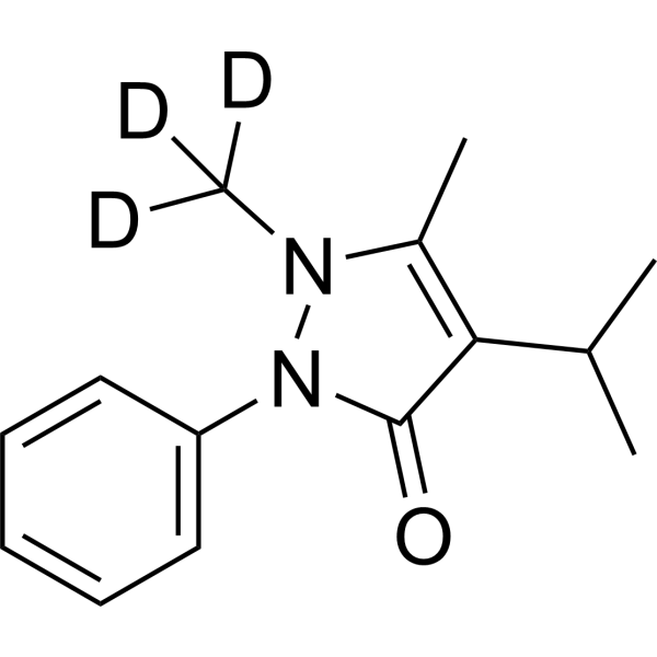 Propyphenazone-d3 化学構造