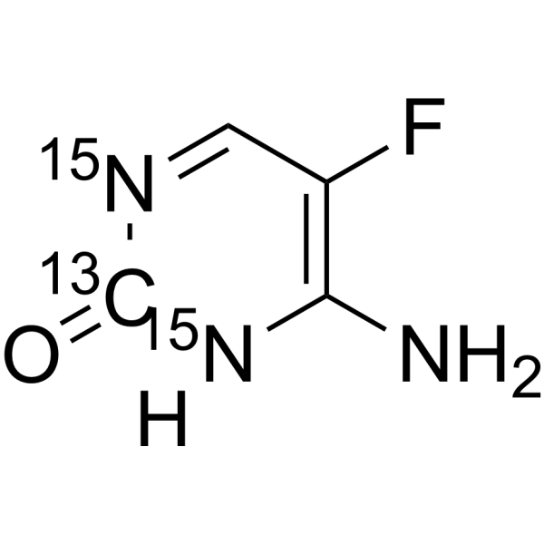 Flucytosine-13C,15N2 Chemical Structure