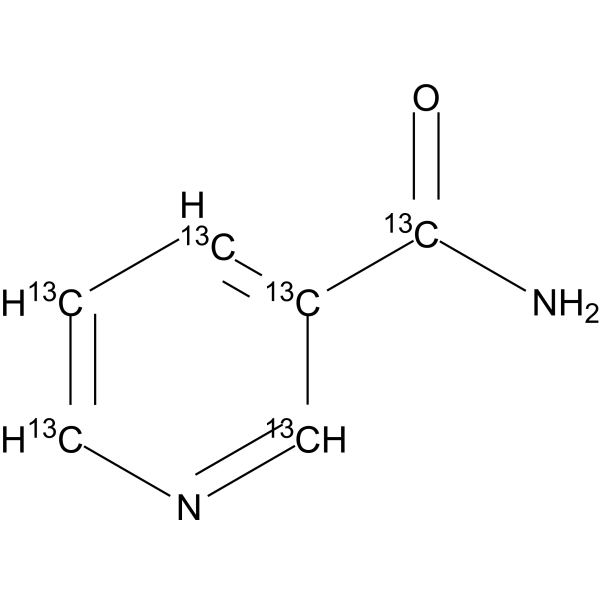 Nicotinamide-13C6  Chemical Structure