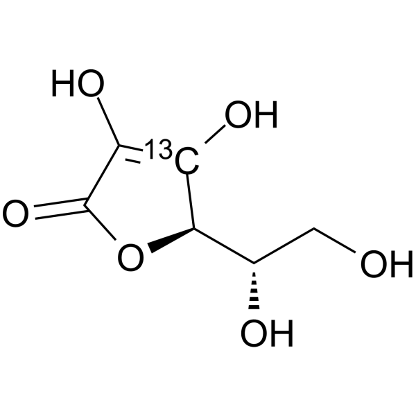 L-Ascorbic acid-13C-2 Chemical Structure