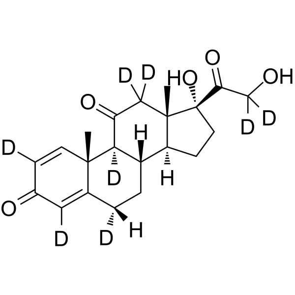 Prednisone-d8 Chemische Struktur