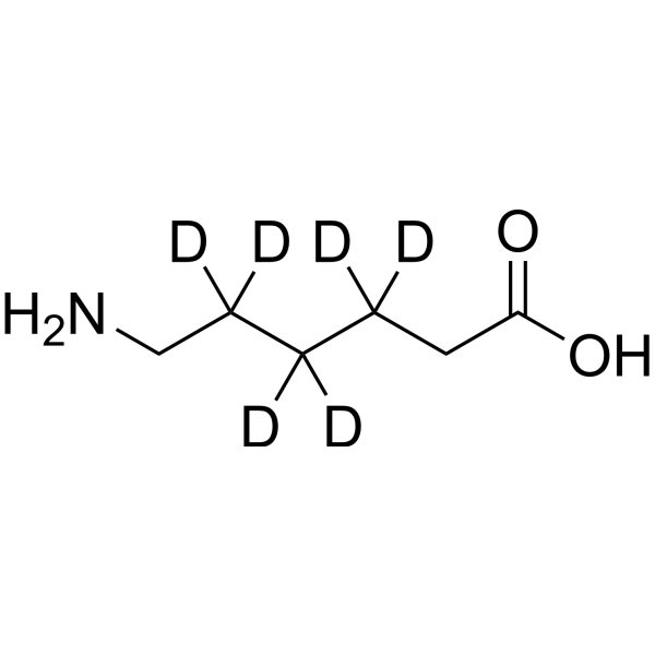 6-Aminocaproic acid-d6 التركيب الكيميائي