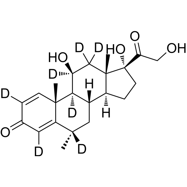 Methylprednisolone-d7 化学構造