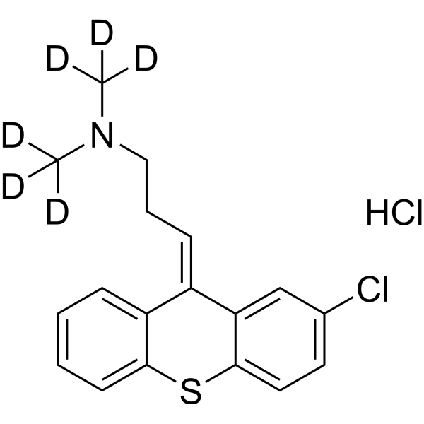 (E/Z)-Chlorprothixene-d6 hydrochloride Chemische Struktur